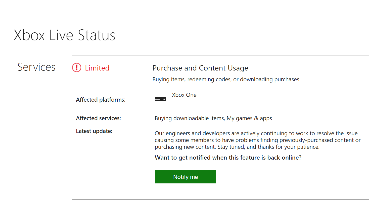 Xbox Live Outage блокирует игру в цифровые игры