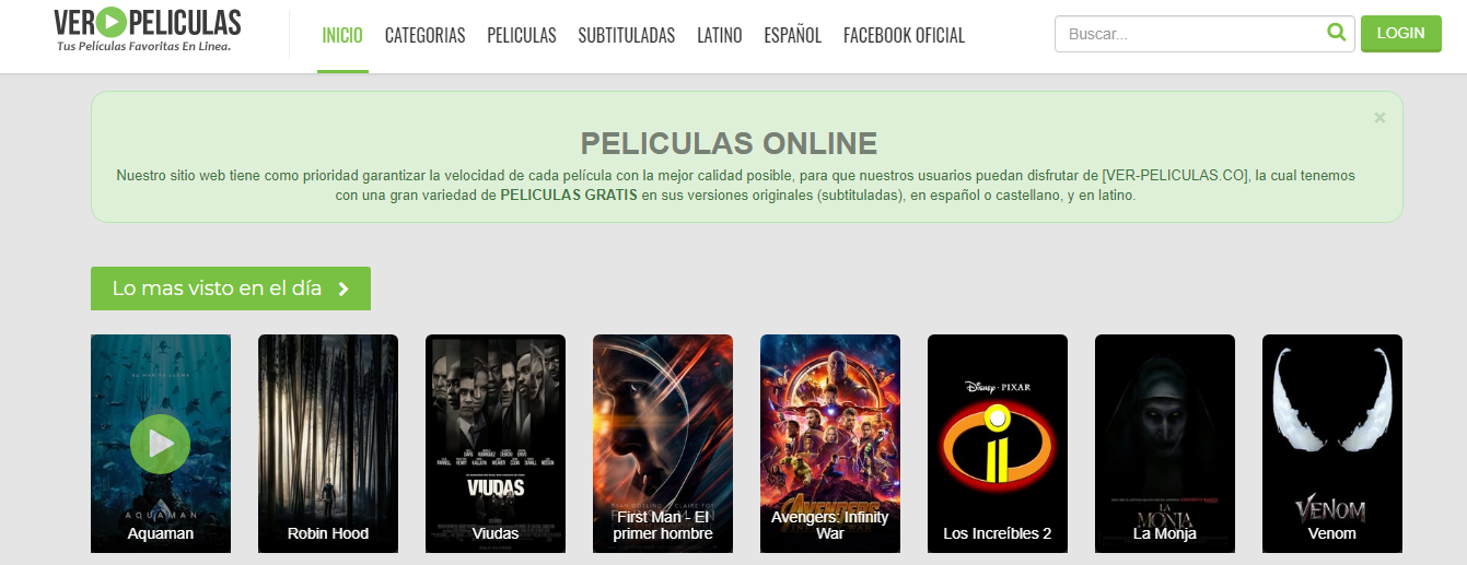 Страницы, чтобы смотреть фильмы онлайн на испанском бесплатно 