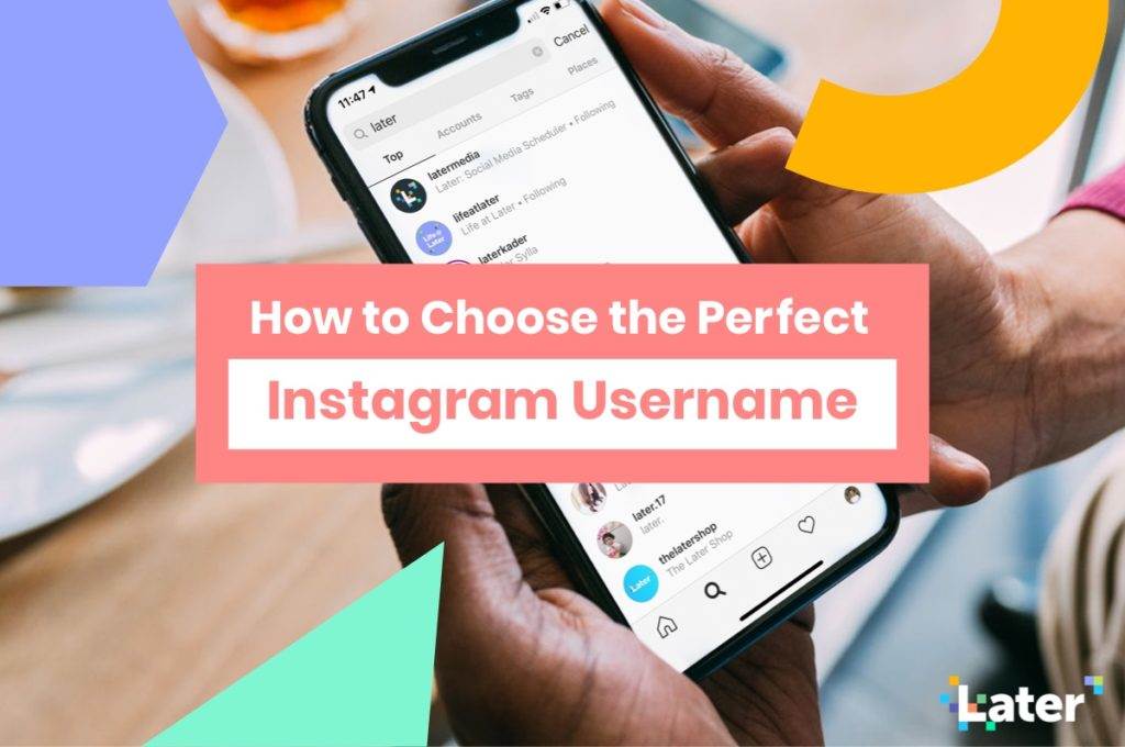 Как выбрать имя пользователя в Instagram