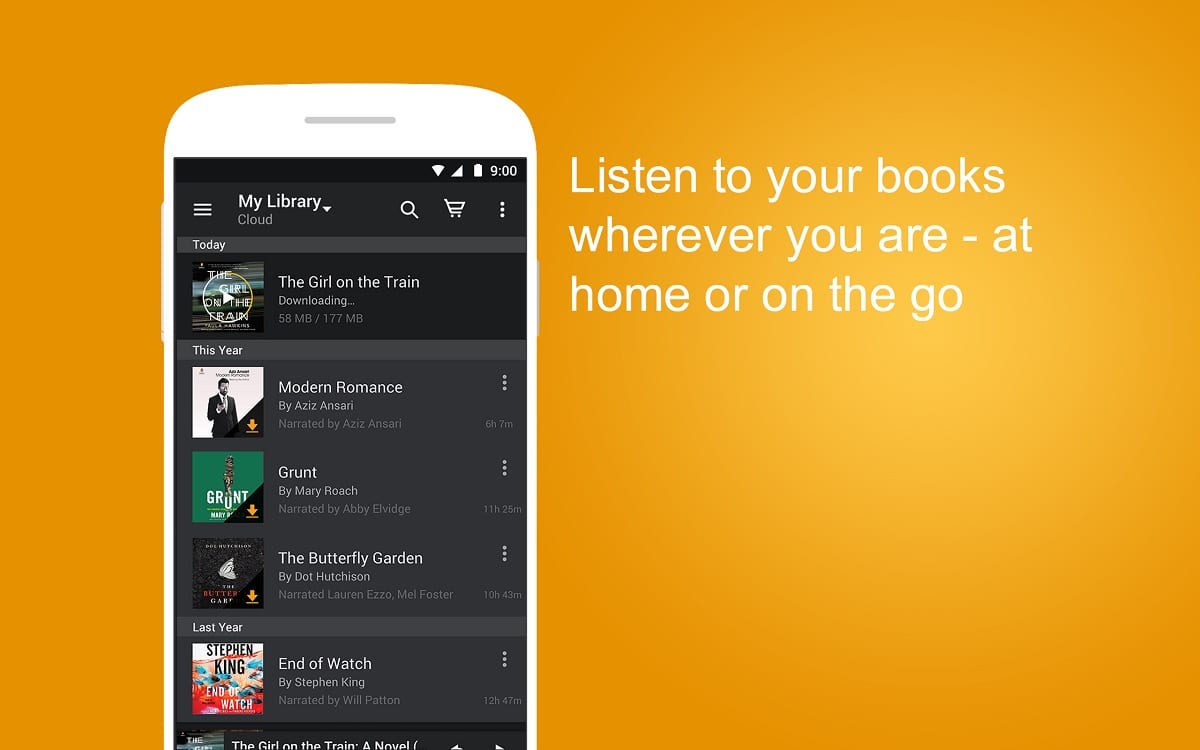 Android audiolibros