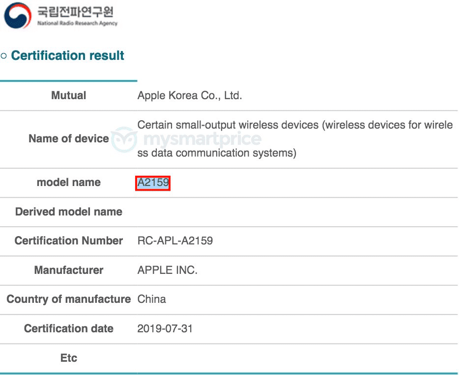 Неизданный MacBook Pro получил сертификат NRRA в Корее