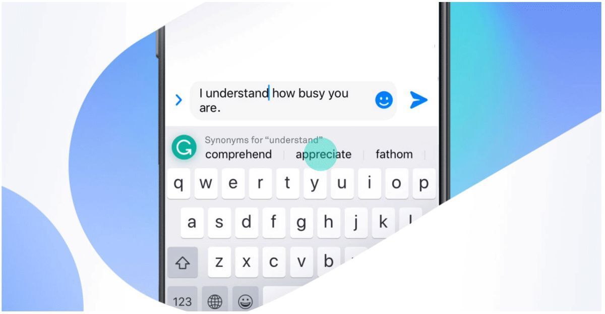 Обновление Grammarly Keyboard добавляет синонимы, чтобы звучать умнее