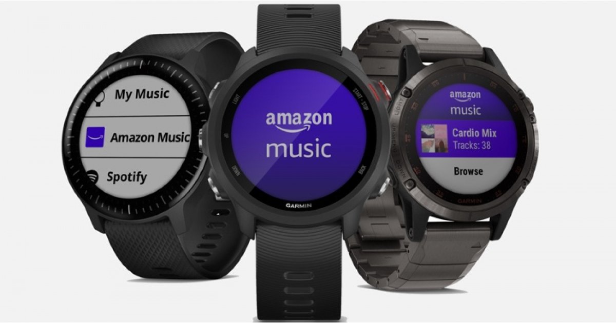 Часы Garmin теперь будут приятно играть Amazon Музыка