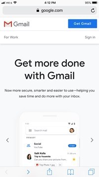 Оповещения веб-сайта Gmail
