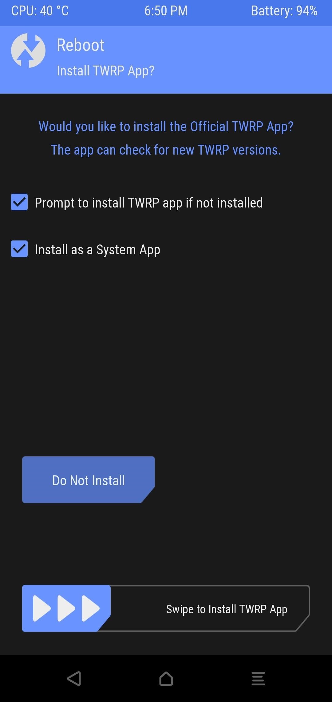Как установить TWRP Custom Recovery на свой OnePlus 6
