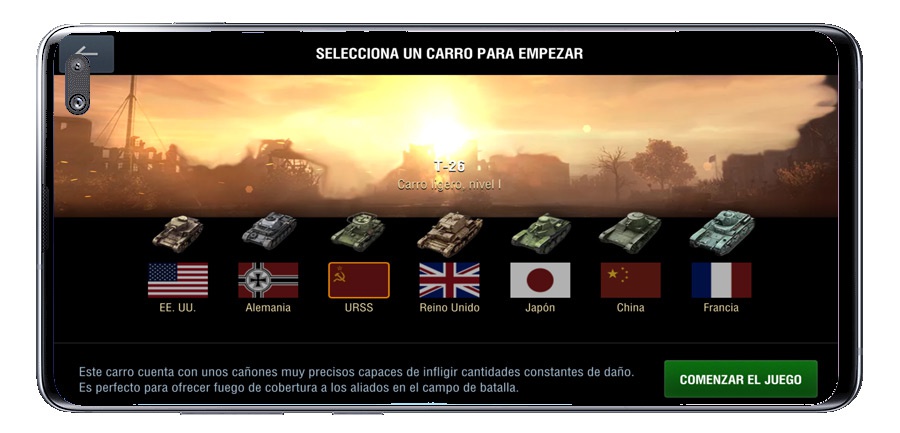 Выбор танков в World of Tanks Blitz MMO