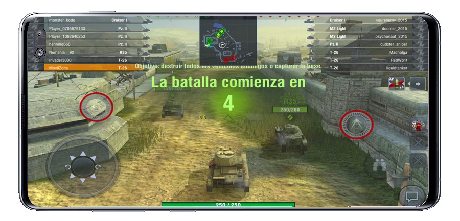Стартовая игра в World of Tanks Blitz MMO