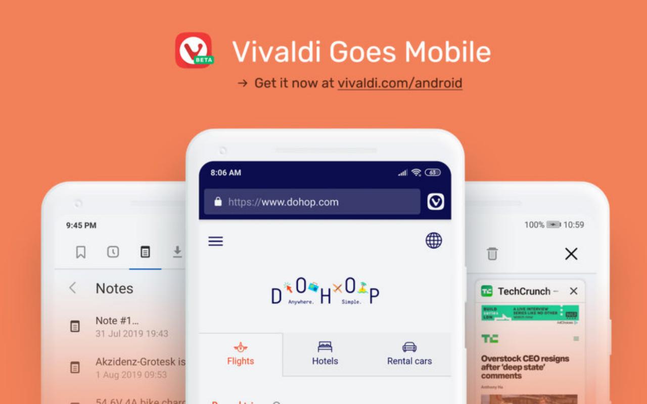 В бета-версии Vivaldi появился полнофункциональный веб-браузер для Android