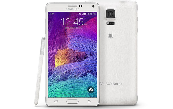 Samsung спереди и сзади Galaxy Note  4