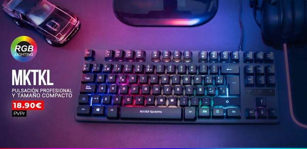 Nuevo teclado MKTKL de Mars Gaming