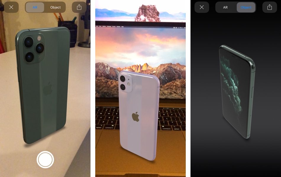 Испытайте новые iPhone в AR и 3D, прежде чем купить их