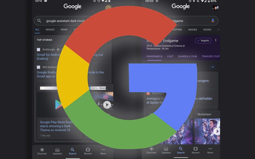 Приложение Google: темный режим приземляется на Android 10, скачать APK