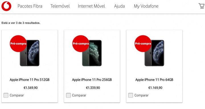Предварительный заказ iPhone 11 на Vodafone за 819,99 евро