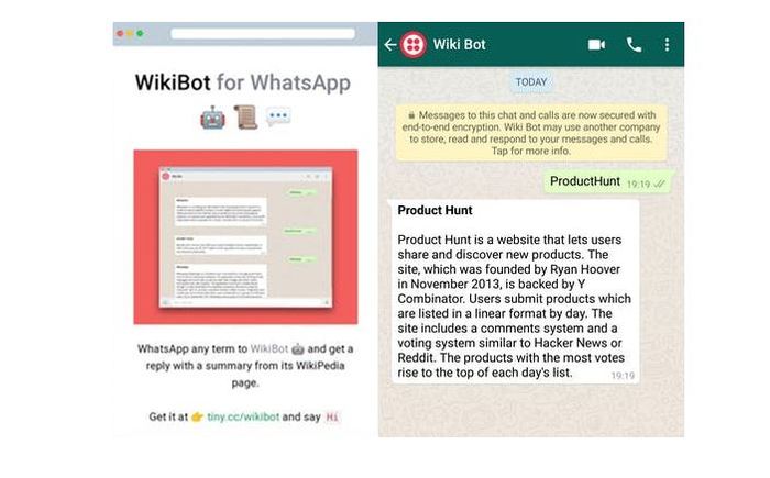 Лучшие приложения WhatsApp пользователей Wikibot