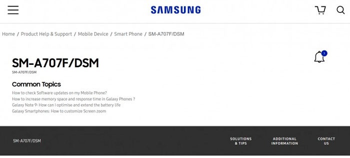 Samsung Особенности Galaxy A70s