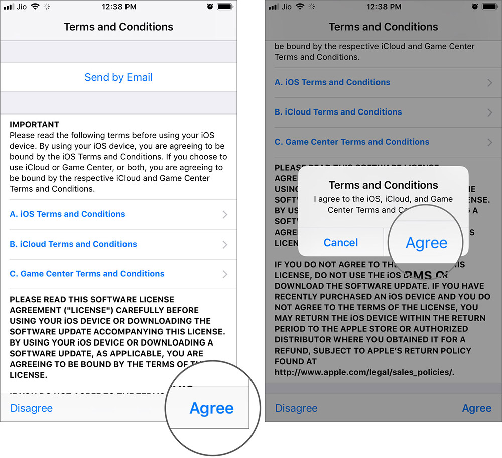 Нажмите «Принять» для загрузки iOS 13 на iPhone