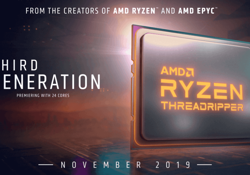 AMD анонсирует чипы Threadripper третьего поколения и откладывает выпуск Ryzen 9 3950X до ноября
