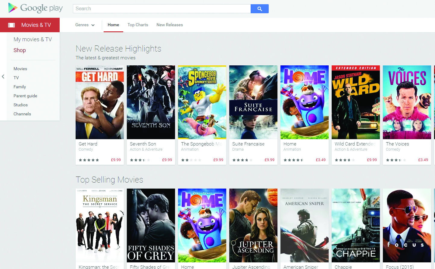 Google Play Фильмы и ТВ обзор
