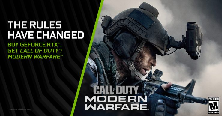 Call of Duty: Modern Warfare бесплатно с Nvidia GeForce RTX