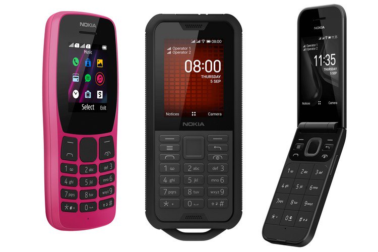 Nokia 110 (2019), 800 Tough, 2720 Flip Feature телефоны, запущенные на IFA 2019