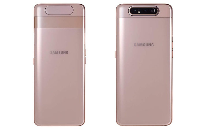 Передняя и задняя часть Galaxy A80