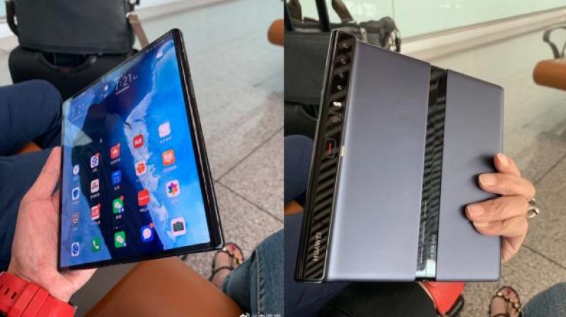 The innovative, foldable phone was originally slated to launch in April this (Photo: Weibo)