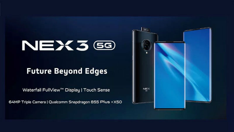 Vivo Nex 3 5G с 64-мегапиксельной задней камерой, официально выпущенный с соотношением экрана к телу 99,6%