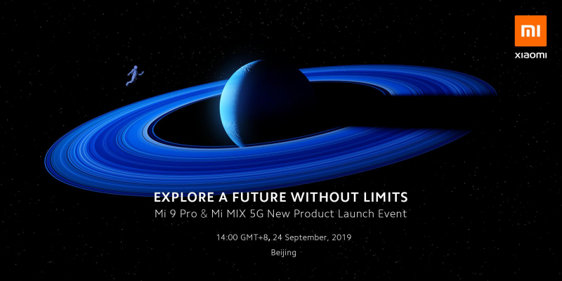 Xiaomi: Mi Mix 5G, Mi 9 Pro 5G, MIUI 11 и Mi TV будут официально представлены 24 сентября