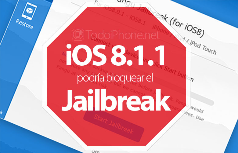 iOS-8-1-1-Block-Jailbreak "width =" 780 "height =" 501 "srcset =" https://www.todoiphone.net/wp-content/uploads/2014/11/iOS-8-1 -1-Block-Jailbreak.jpg 780 Вт, https://www.todoiphone.net/wp-content/uploads/2014/11/iOS-8-1-1-Bloquea-Jailbreak-145x93.jpg 145 Вт, https: / /www.todoiphone.net/wp-content/uploads/2014/11/iOS-8-1-1-Bloquea-Jailbreak-300x193.jpg 300 Вт, https://www.todoiphone.net/wp-content/uploads/ 2014/11 / iOS-8-1-1-Blocks-Jailbreak-768x493.jpg 768w, https://www.todoiphone.net/wp-content/uploads/2014/11/iOS-8-1-1-Bloquea -Jailbreak-370x237.jpg 370w, https://www.todoiphone.net/wp-content/uploads/2014/11/iOS-8-1-1-Bloquea-Jailbreak-770x494.jpg 770w "размеры =" (макс. -ширина: 780px) 100vw, 780px "/></p>
<h2>Команда Pangu рекомендует не обновляться до iOS 8.1.1, если она доступна</h2>
<p>Вчера мы смогли сообщить вам, что Apple Он выпустил первую бета-версию следующего небольшого обновления, которое будет выпущено в ближайшее время. Мы говорим о iOS 8.1.1 beta 1 для iPhone, iPad и iPod touch, которая доступна через центр разработки iOS. <strong>Эта новая версия iOS содержит новости, связанные с улучшением работы мобильной операционной системы на iPhone 4S и iPad 2.</strong>улучшить стабильность и исправить различные ошибки.</p>
<p>Хорошо теперь <strong>кажется, что с iOS 8.1.1 не все хорошие новости, так как эта версия, вероятно, блокирует джейлбрейк</strong> iPhone, iPod touch и iPad с Pangu, хотя бы временно. Согласно тому, что недавно указал пользователь Daniel_K4, через китайскую социальную сеть Weibo, которая, кажется, является частью команды разработчиков Pangu8:</p>
<blockquote>
<p>Apple  выпустила iOS 8.1.1 для разработчиков. После наших первых тестов мы заметили, что последняя версия iOS делает недействительным Jailbreak. Всем тем, кто хочет сделать джейлбрейк, мы рекомендуем вам установить iOS 8.1 как можно скорее и сделать это до того, как официально выйдет iOS 8.1.1.</p>
</blockquote>
<p>Как сообщил этот пользователь, он имеет в виду, что <strong>на устройствах, на которых установлена ​​новая версия iOS 8.1.1, выполнить джейлбрейк будет невозможно</strong>По крайней мере, на данный момент. Мы уже знаем скорость работы уже известной команды хакеров, Pangu, поэтому вполне вероятно, что они скоро найдут решение сделать iOS 8 Jailbreak.</p>
<p style=