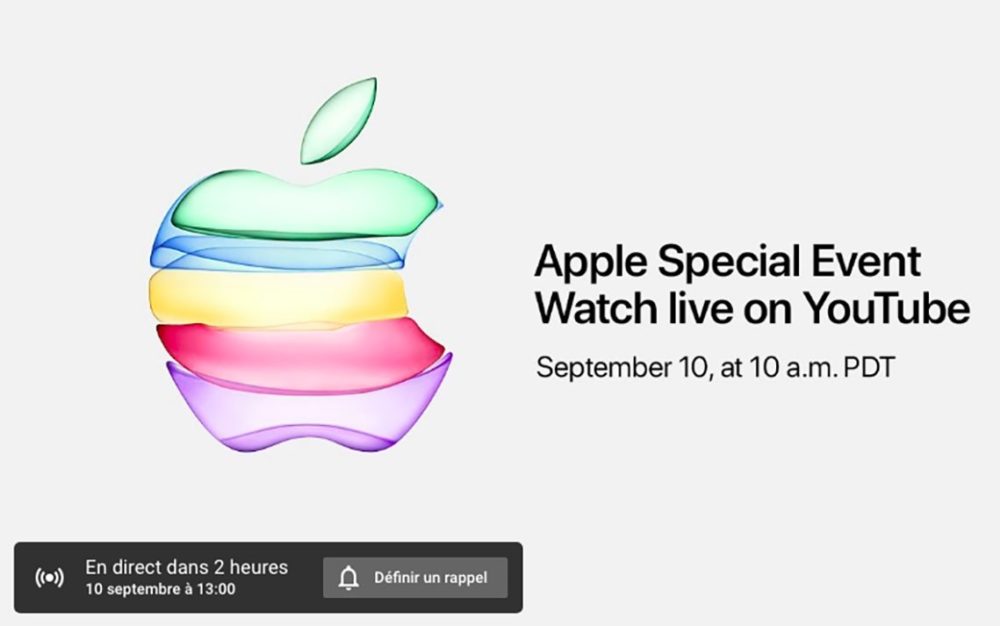 iPhone 11: Apple диффузор для премьеры YouTube en direct