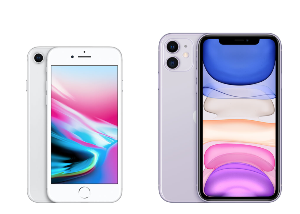 iPhone 11 против iPhone 8 - AppleПо сравнению с новыми iPhone!