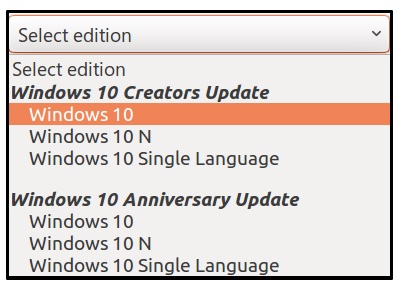 Загрузка более ранней версии Windows