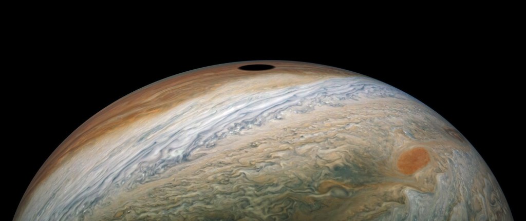 Солнечное затмение на Юпитере