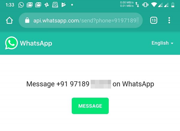WhatsApp API для отправки сообщений на номера