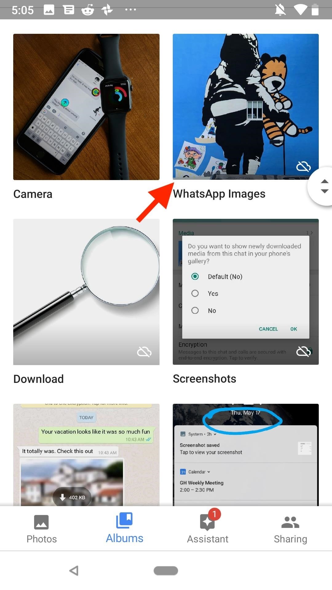 Как скрыть WhatsApp фото и видео из галереи вашего телефона по умолчанию