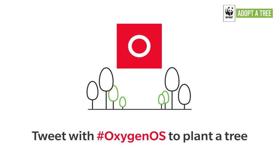 Кампания OnePlus "Tweet с #OxygenOS для посадки деревьев" получает более 27332 твитов за 24 часа
