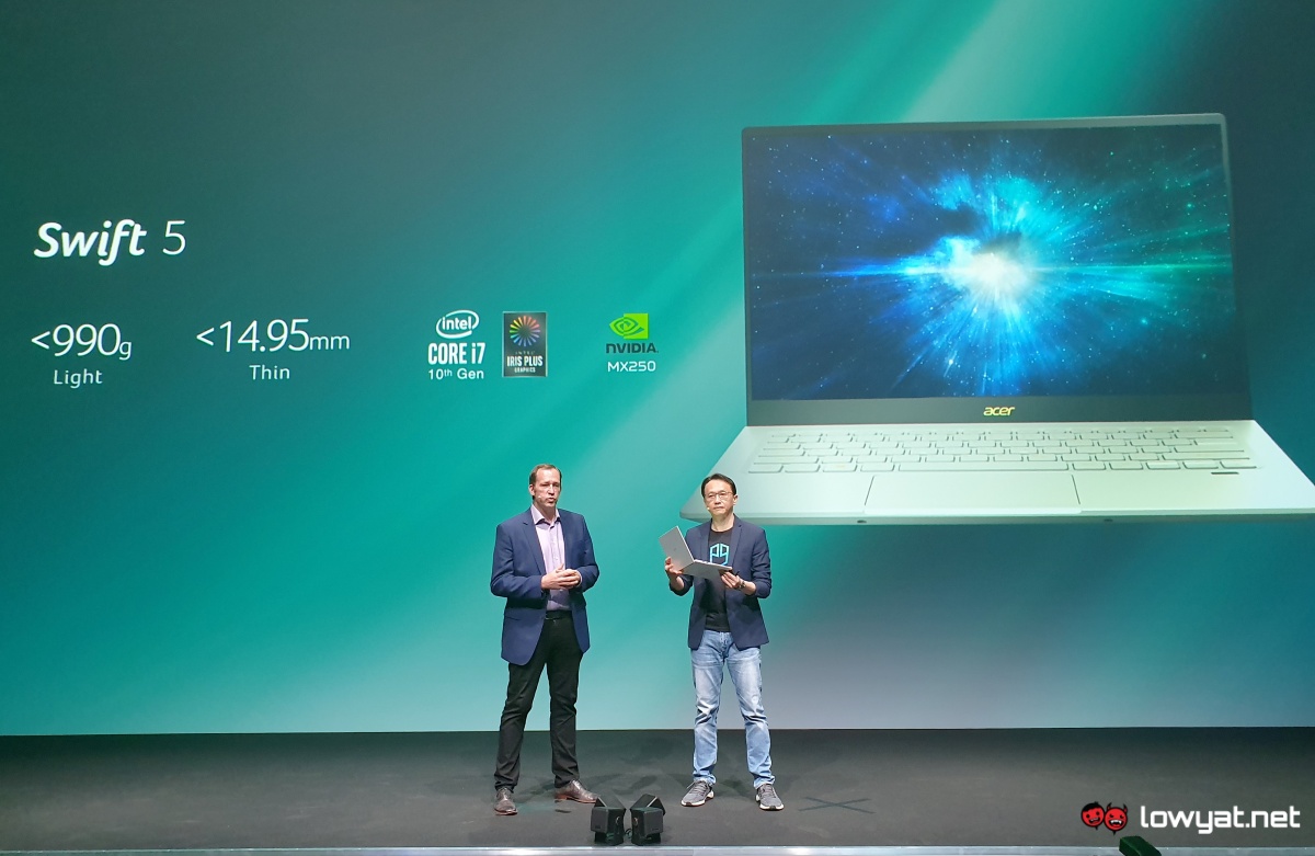 Новый Acer Swift 5 с весом до 1 кг; Особенности Intel Core 10-го поколения и NVIDIA GeForce MX 250