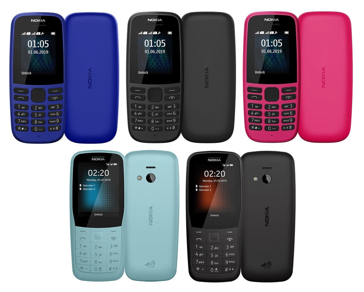 Nokia 105 и Nokia 220