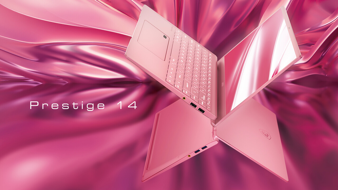 MSI Prestige 14: тонкий 14-дюймовый ноутбук для творческих людей также розовый [Notiz]
