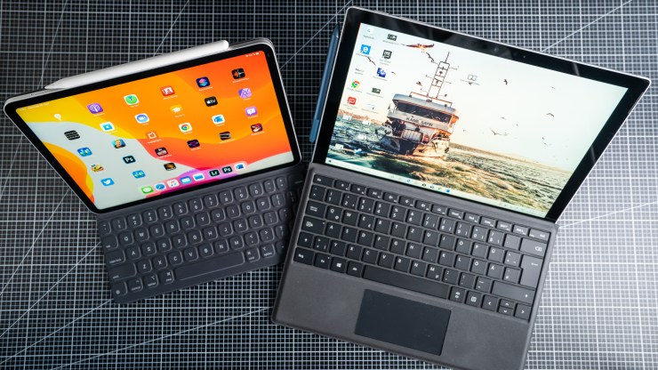 Microsoft Surface Pro 7 против Apple IPad Pro сравнение