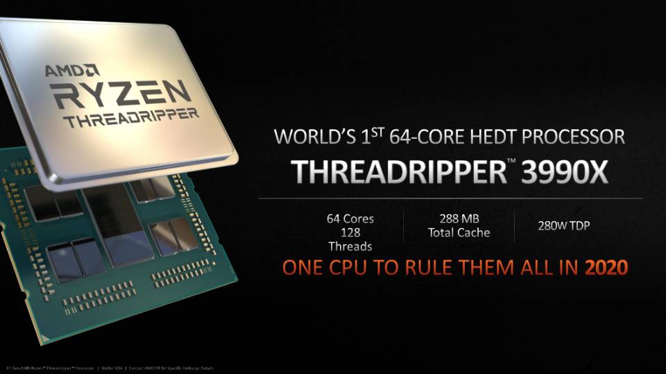 Ryzen Threadripper 3990X - первый процессор, который превысил миллион очков в ...