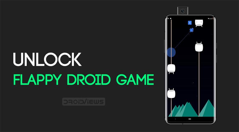 Активировать игру Hidroid Flappy Droid на Android 9.0 Pastel