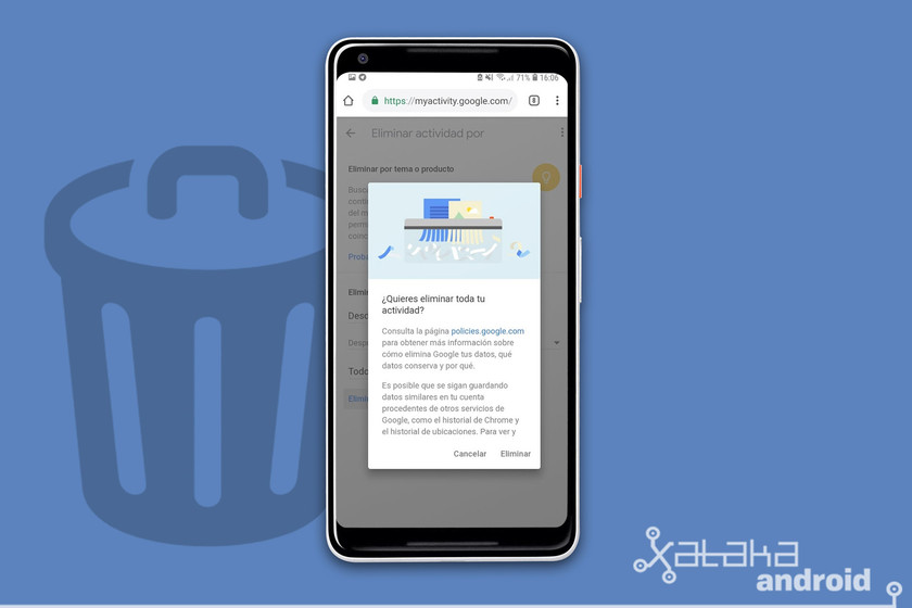 Как удалить историю поиска Google с телефона Android