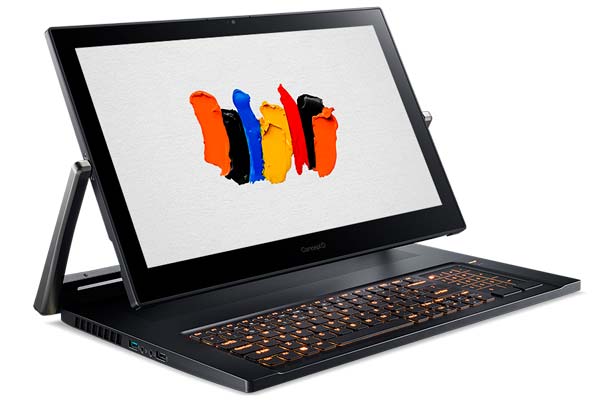 Новый ноутбук и монитор Acer ConceptD Pro с графическим процессором NVIDIA Quadro