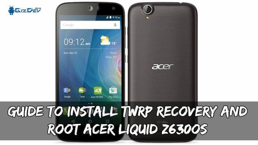 Руководство по установке Acer Liquid Z630S TWRP и Root Recovery