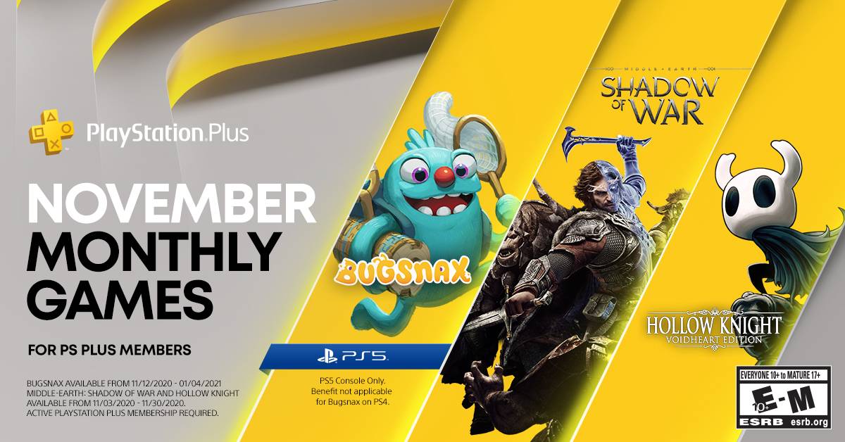 Все бесплатные игры для PS5 и PS4 выйдут на PS Plus в ноябре 2020 г.