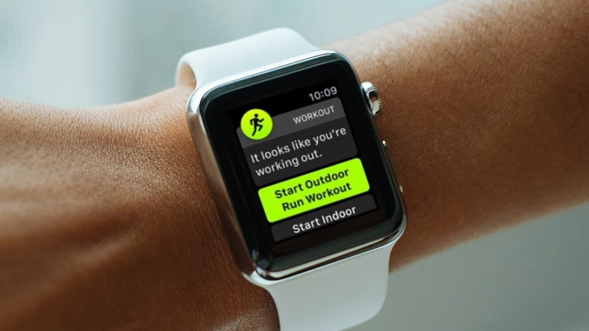 A User Wearing Apple Watch