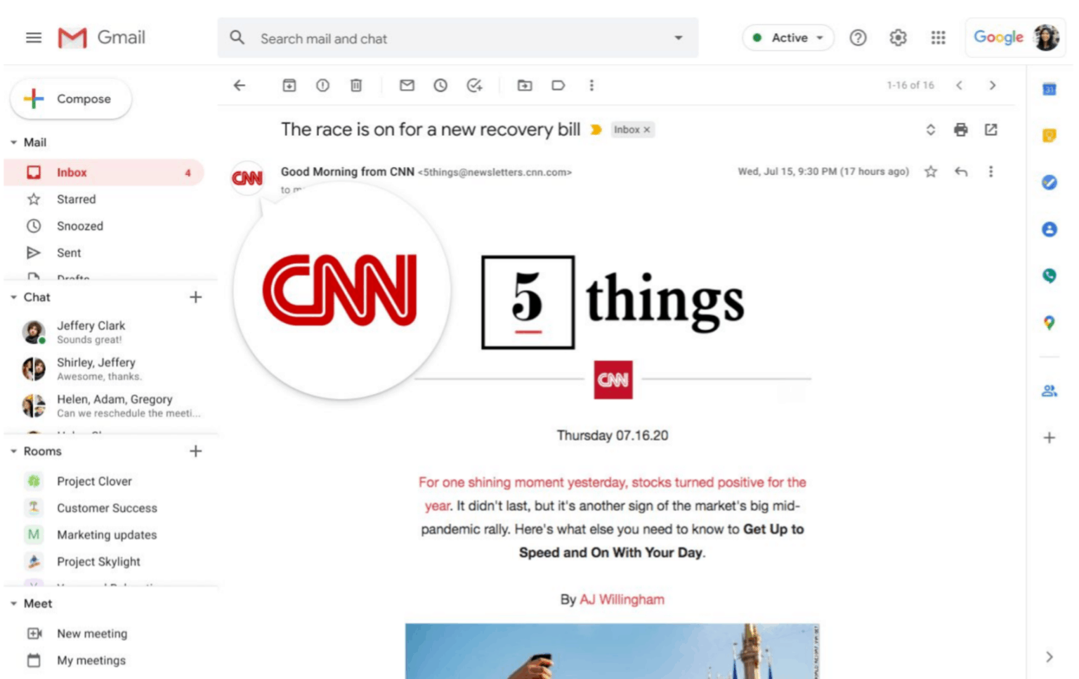 Подтвержденные логотипы Gmail
