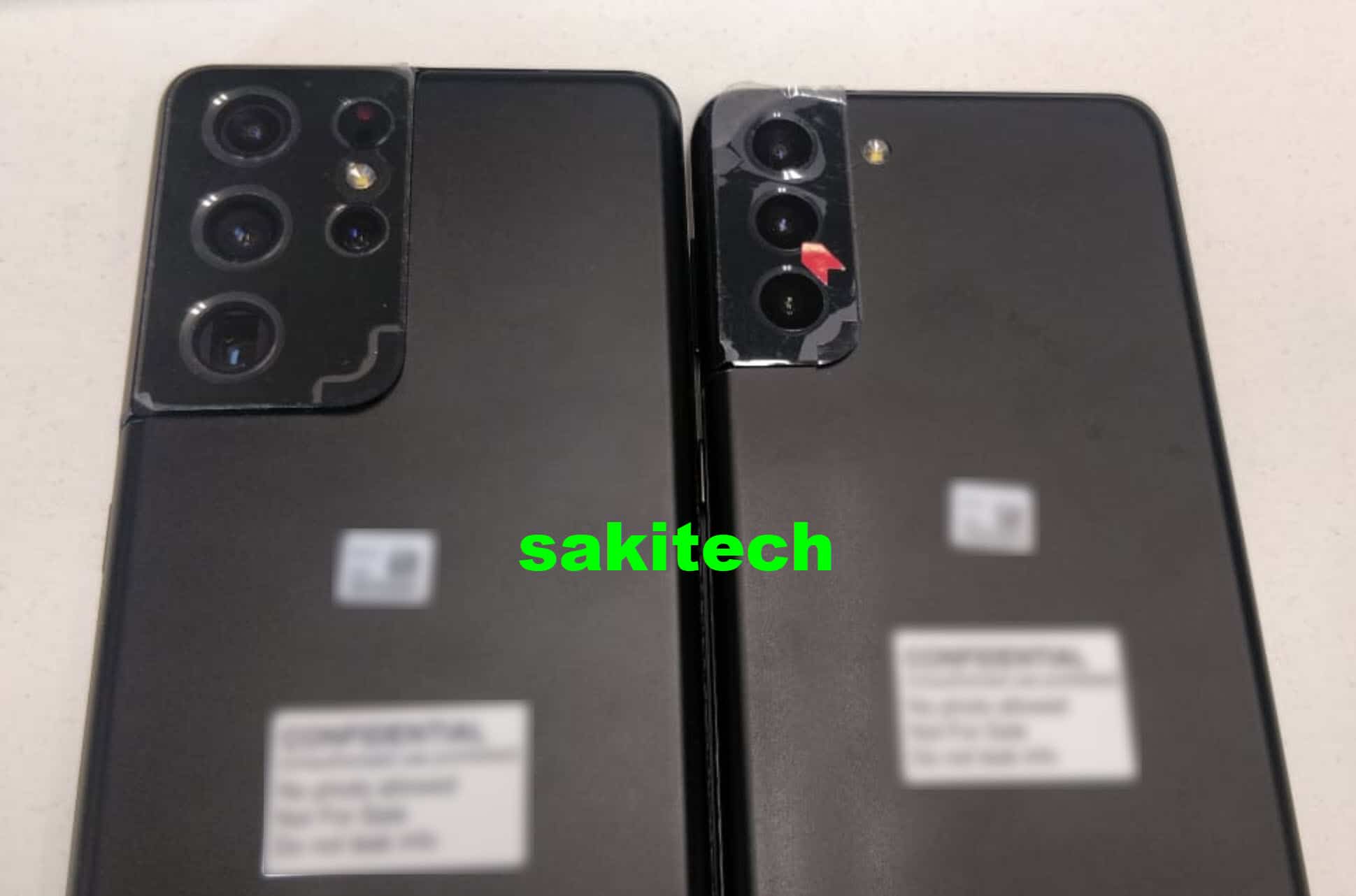 Samsung Galaxy S21 Ultra и S21 + впервые позируют бок о бок