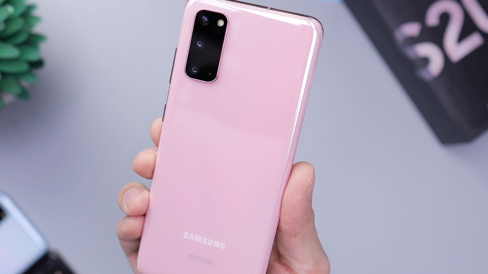 Pink Samsung Smartphone